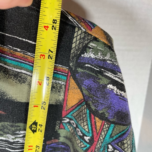 Denim Republic Vintage Men's Short Sleeve Button Down Shirt Geometric Si… - Picture 8 of 13